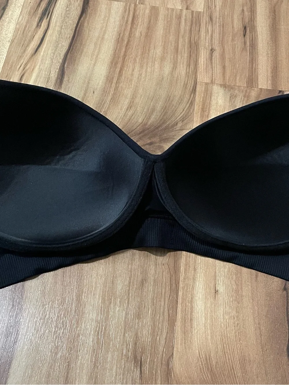 Aeropostale Black Ribbed Wireless Bralette Logo Straps Size 2X